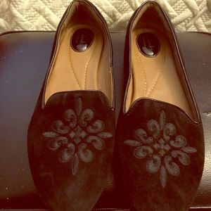 Clarks black flats